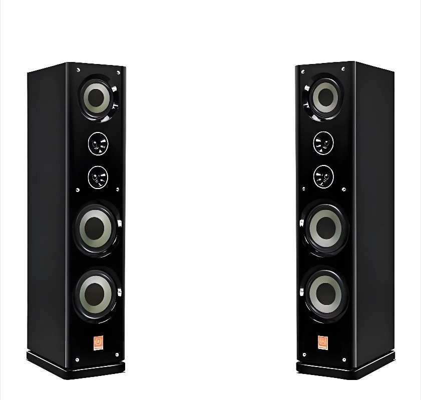 Home Cinema Rack - High-End 8-Inch Dual Floor-Standing Hifi Speakers