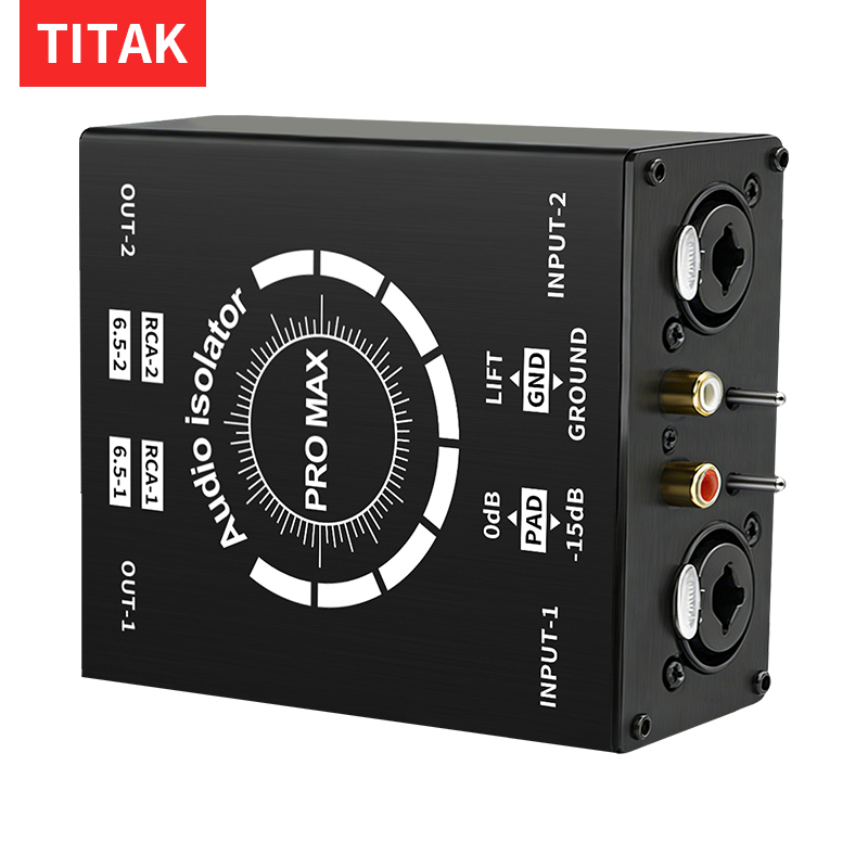 Home Cinema Theatre - 3Pin XLR/RCA/TS/TRS Ground Loop Noise Isolator