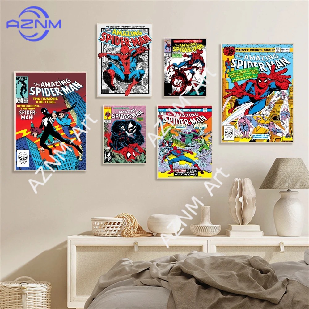 Home Cinema Decor - Movie Poster Superhero Canvas Painting Print