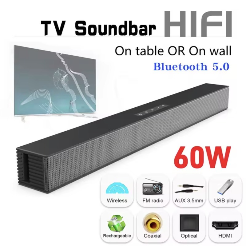 Home Cinema With Wireless Rear Speakers - Wireless Bluetooth Sound Bar Speaker System