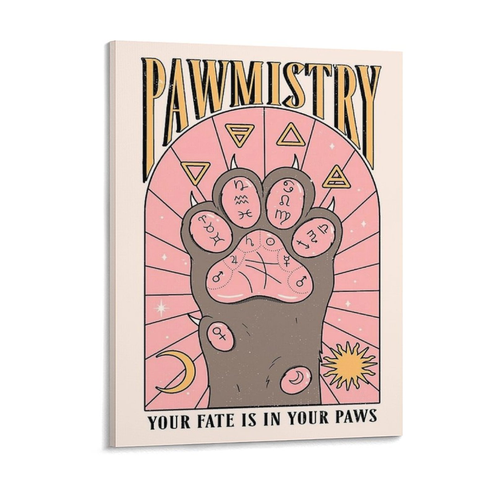 Home Cinema Decor - Pawmistry Canvas Painting Poster Cinema Character