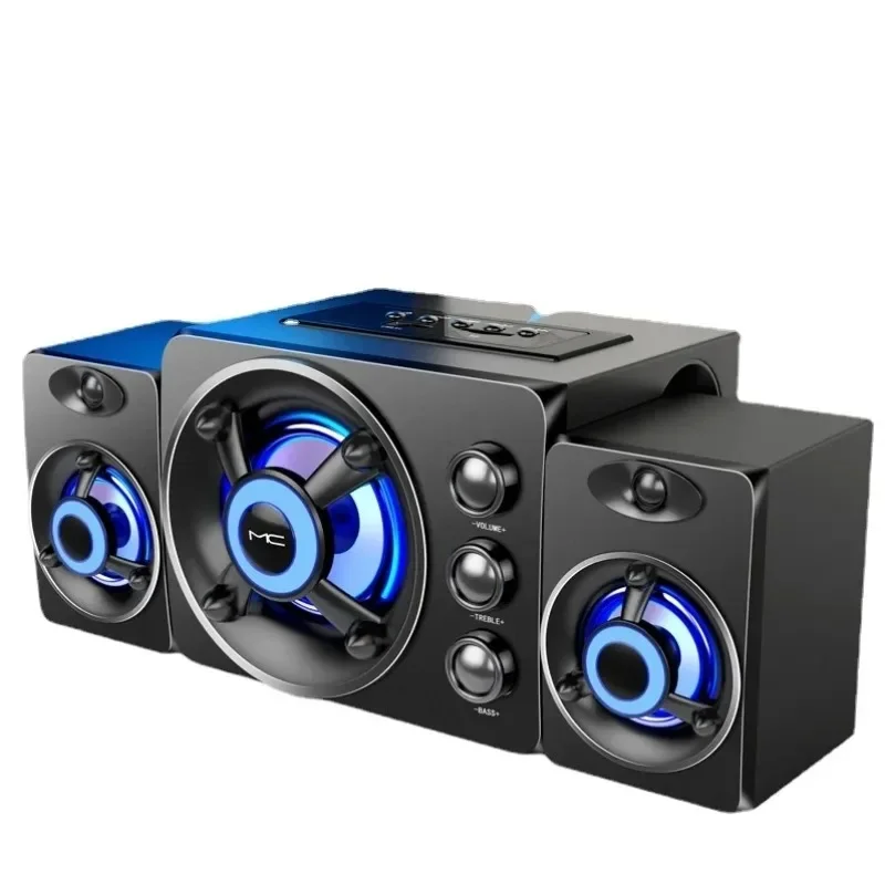 Home Cinema With Wireless Rear Speakers - HIFI 3D Stereo Speakers Colorful LED