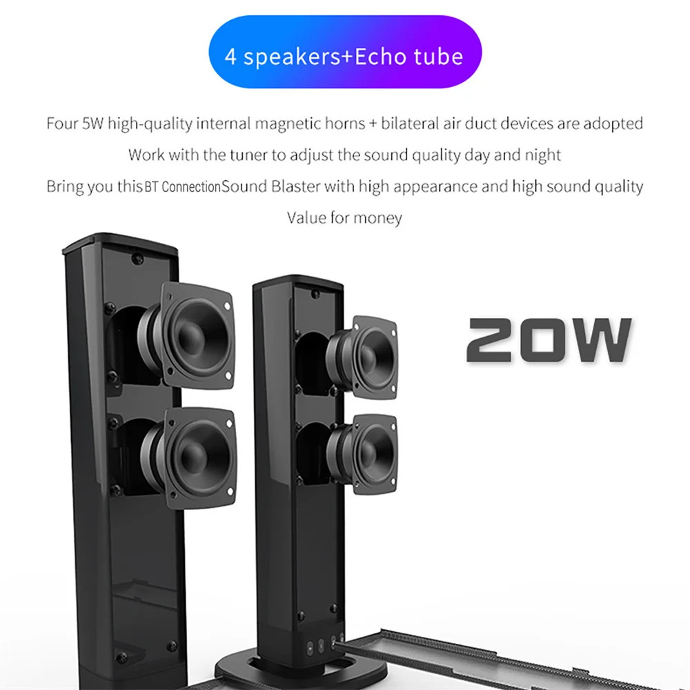 Wireless Bluetooth TV Sound Ba - Home Cinema With Wireless Rear Speakers recension och pris