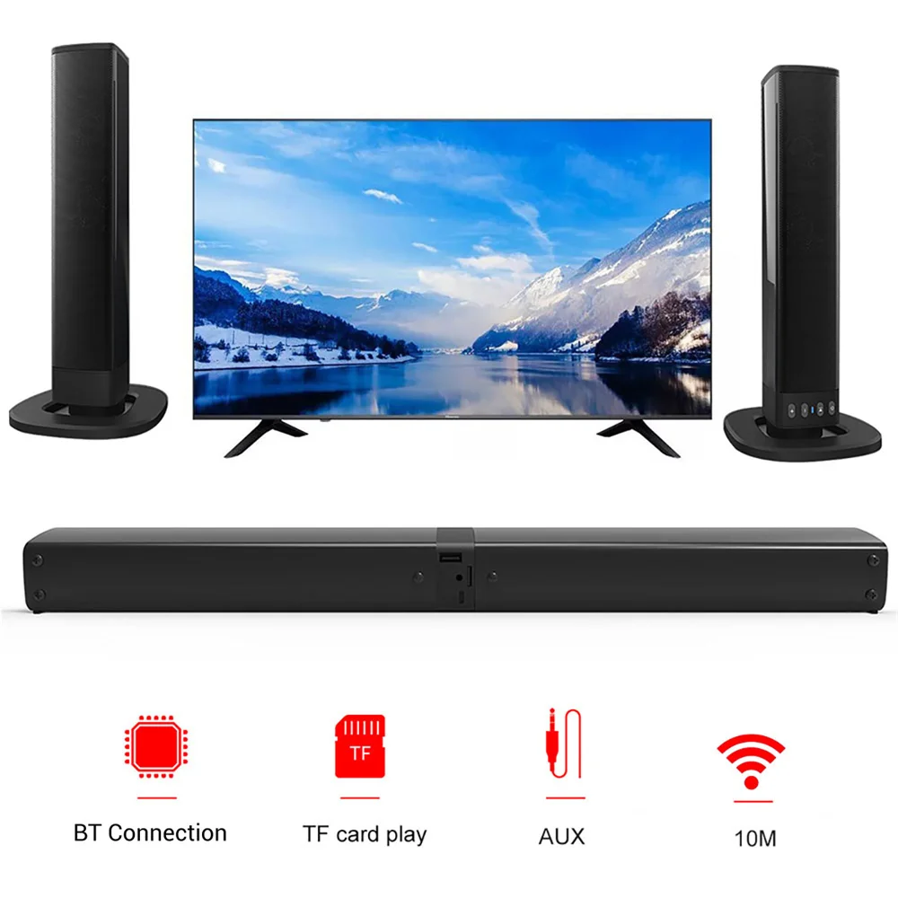 Wireless Bluetooth TV Sound Ba - Home Cinema With Wireless Rear Speakers recension och pris