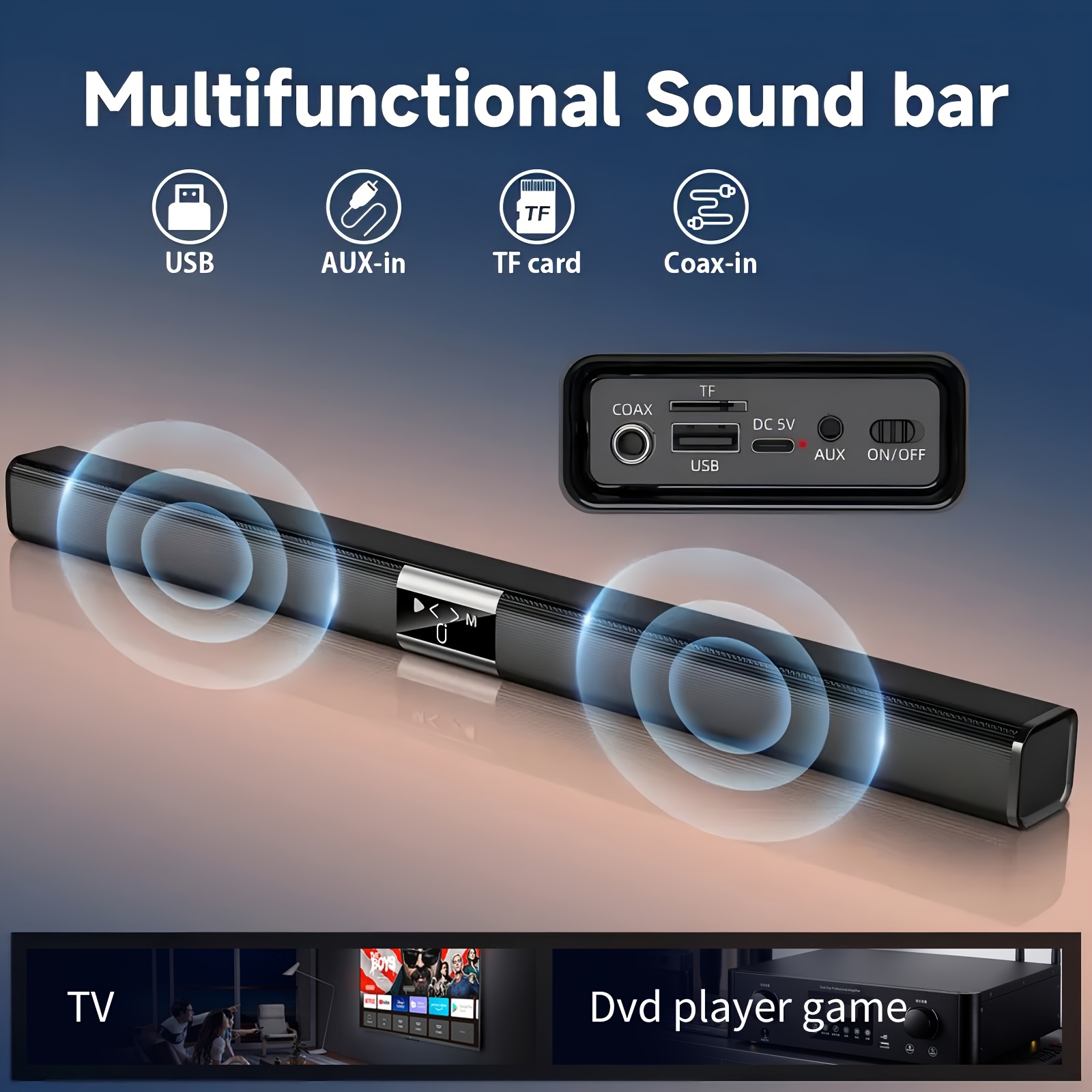 Soundbar Cinema Soundbar Hifi  - Home Cinema With Wireless Rear Speakers recension och pris