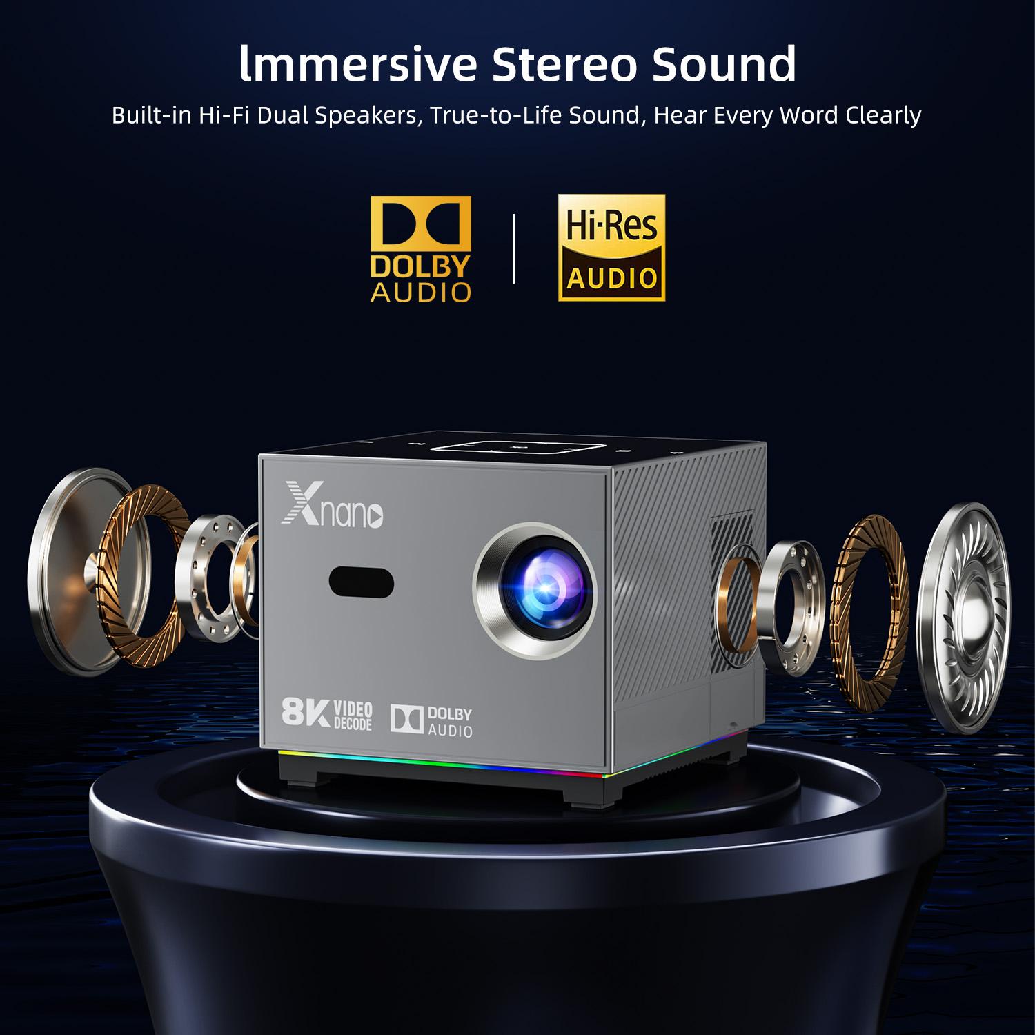Xnano Portable Smart Projector - Home Cinema Rack recension och pris