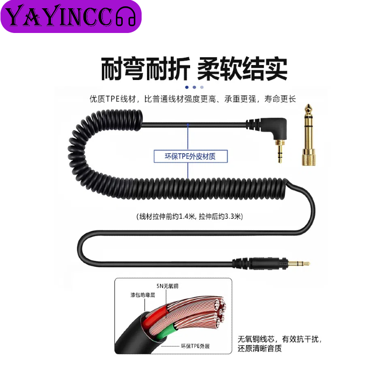 YAYINCC Spring Headphone Cable - Sennheiser Headphone Hd 25 recension och pris