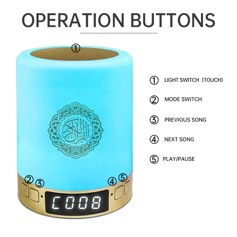 Quran Azan Clock Islam Muslim  - Home Cinema With Wireless Rear Speakers recension och pris