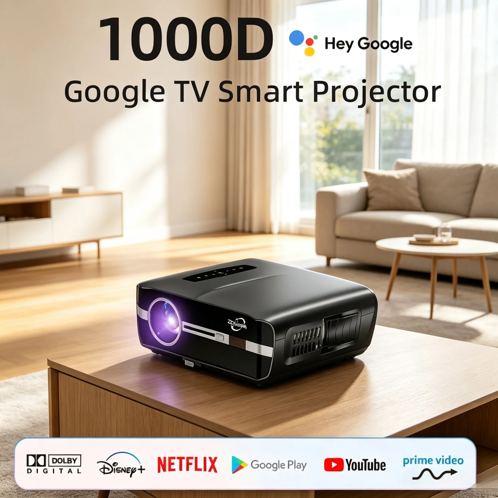 Official Google TV 4K Projecto - Home Cinema Entertainment recension och pris