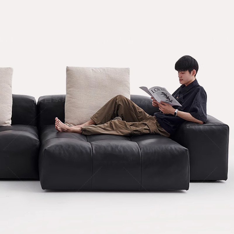 Nordic Leather Compressed Sofa - Home Cinema Luxury recension och pris