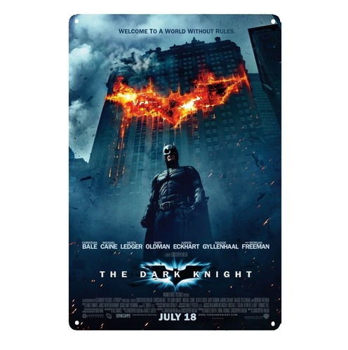 The Dark Knight Movie Metal Po - Home Cinema Decor recension och pris