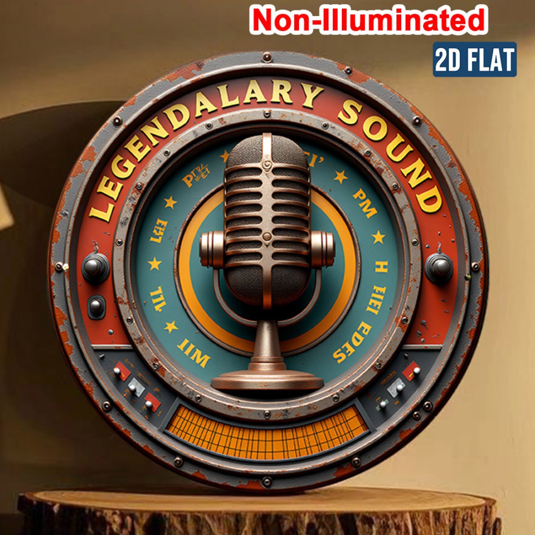 Vintage Stereo Wall Art 2D Met - Home Cinema Decor recension och pris