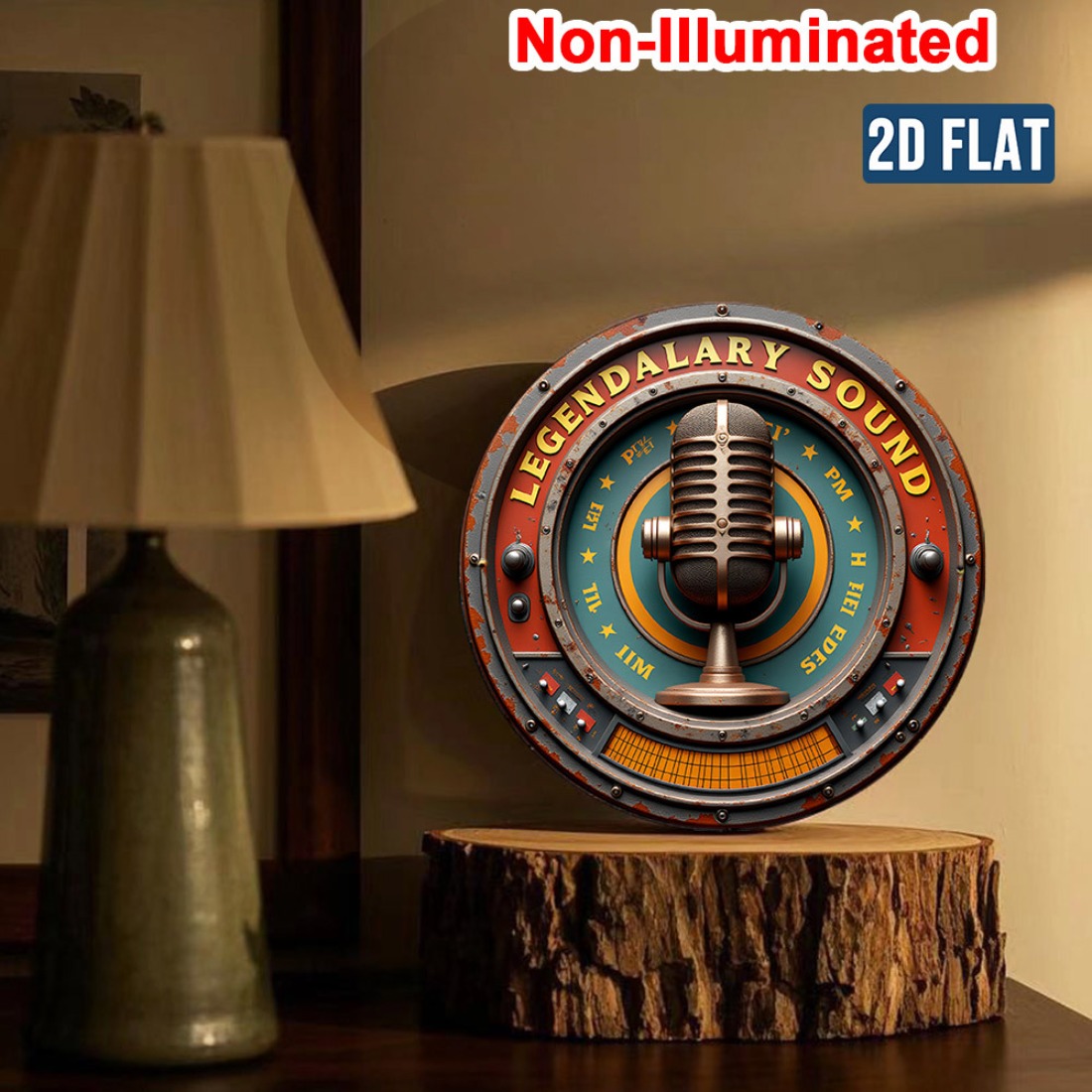 Vintage Stereo Wall Art 2D Met - Home Cinema Decor recension och pris