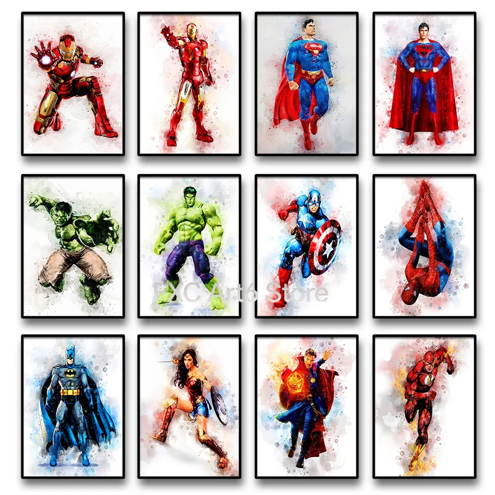 1PC  frameless Marvel Poster A - Home Cinema Decor recension och pris