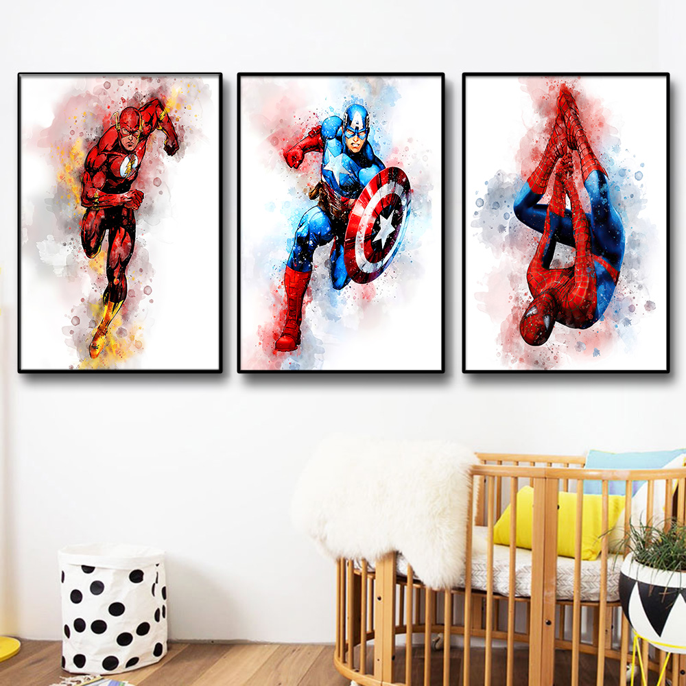 1PC  frameless Marvel Poster A - Home Cinema Decor recension och pris