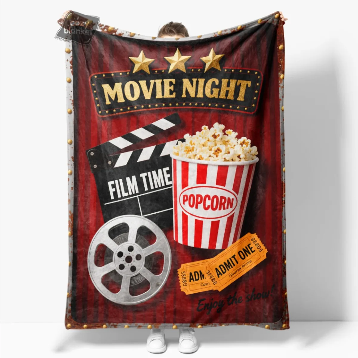 Retro Cinema Movie Night Blank - Home Cinema Tickets recension och pris