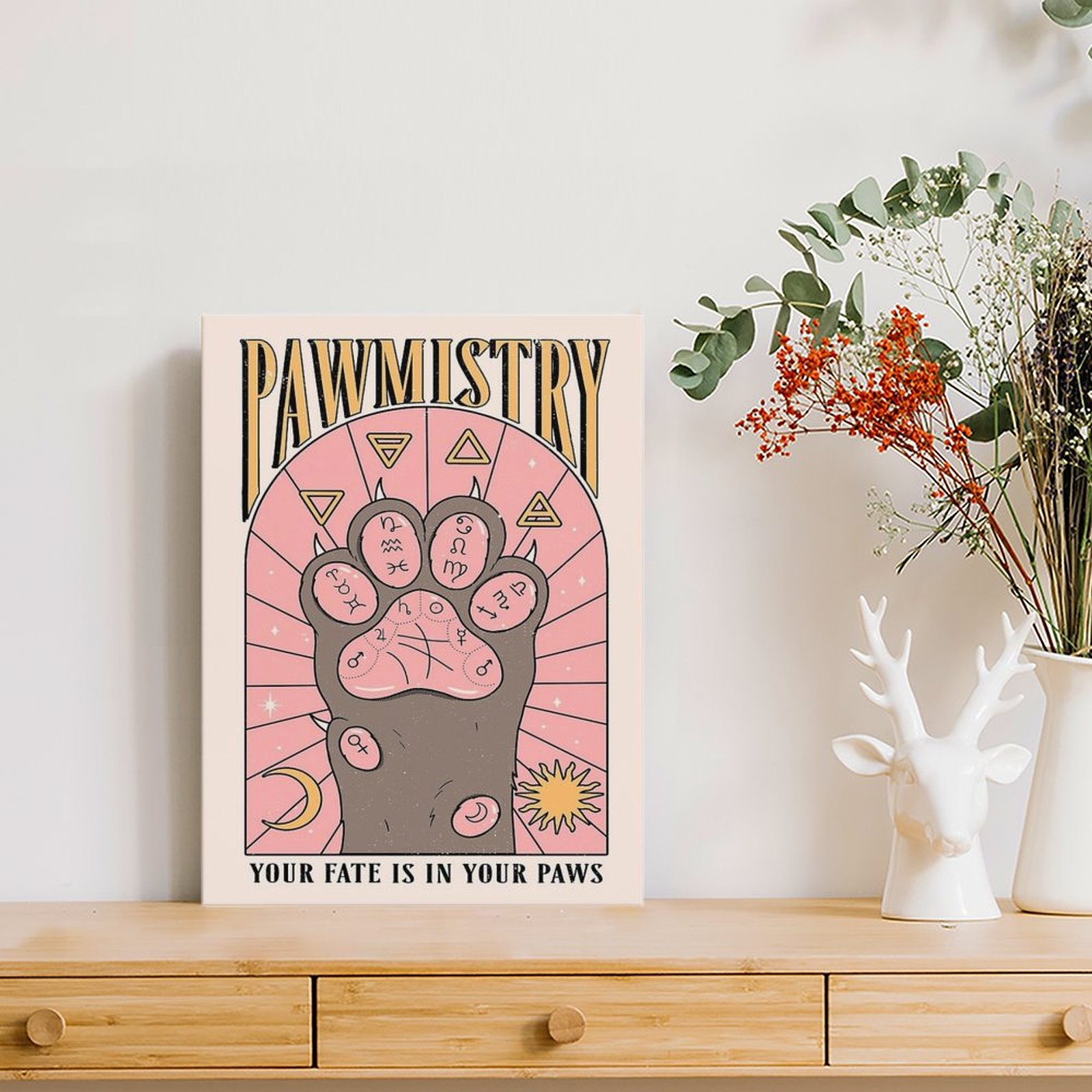 Pawmistry Canvas Painting Post - Home Cinema Decor recension och pris