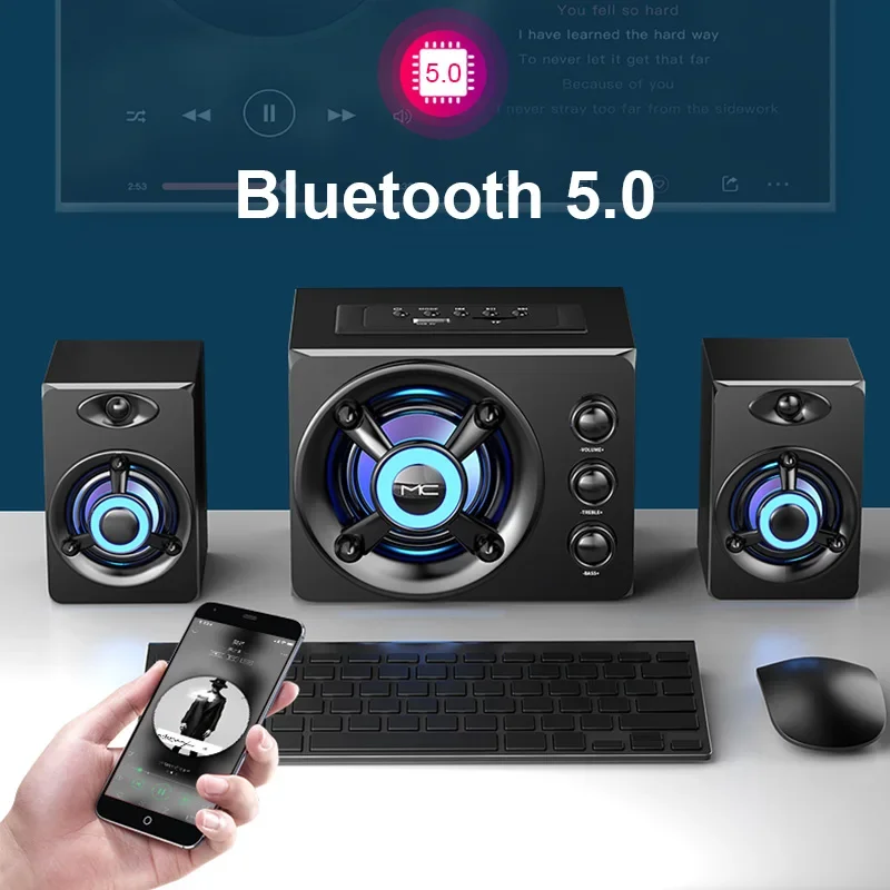 HIFI 3D Stereo Speakers Colorf - Home Cinema With Wireless Rear Speakers recension och pris
